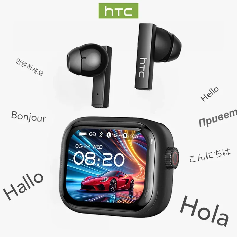 Tws Earbuds Bluetooth 5.3 - [Ultra HD Screen] HTC NE40 Earphones