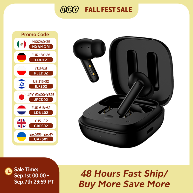 Tws Earbuds Bluetooth 5.3 - QCY T13 ANC Wireless Earphones Bluetooth