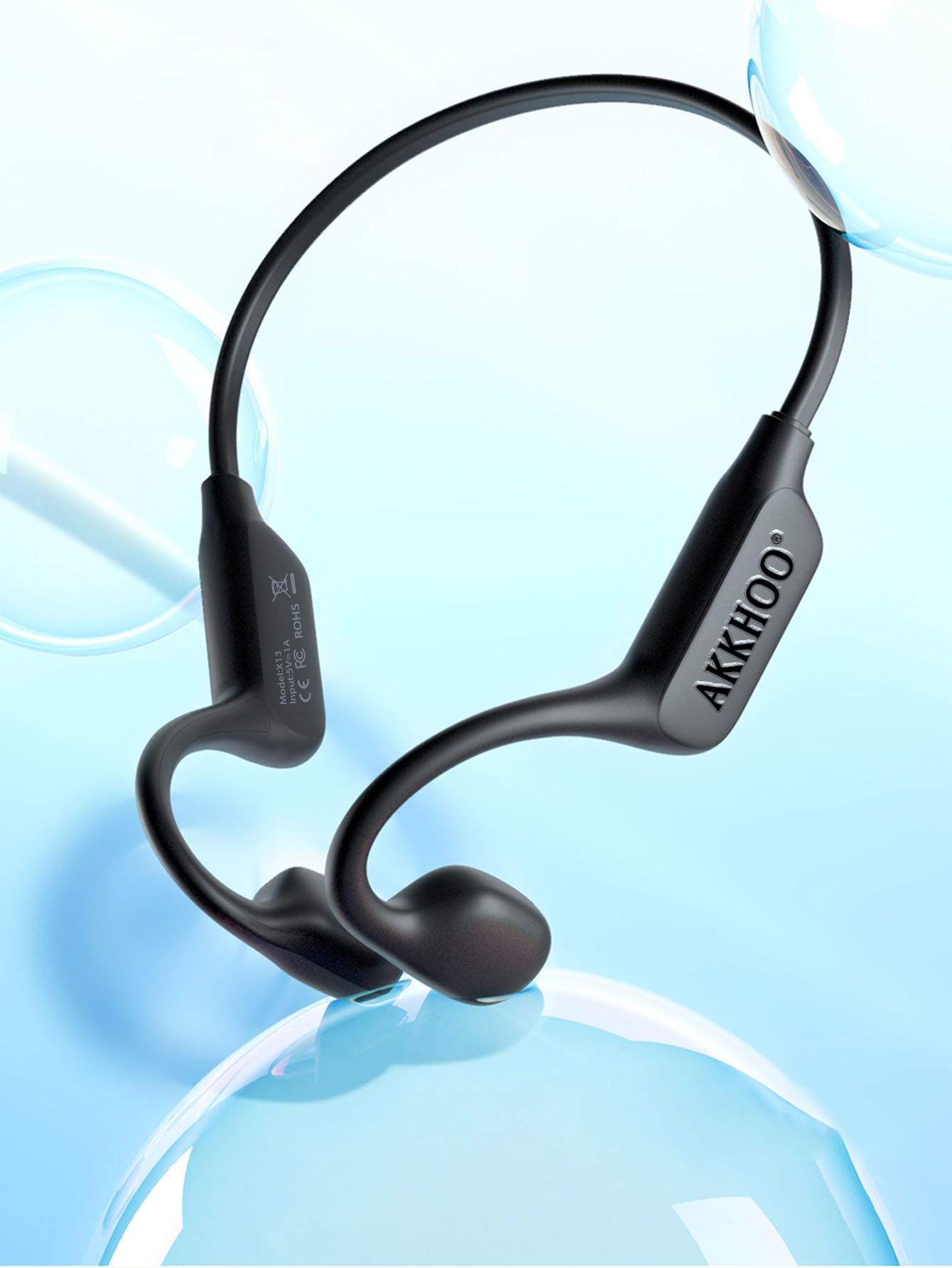 Bone Conduction Running Headphones - Open Ear Bone Conduction Bluetooth Headphones