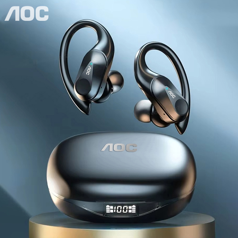 Type C Wired Earphones With Mic - Choice AOC Sports Headset Wireless Bluetooth