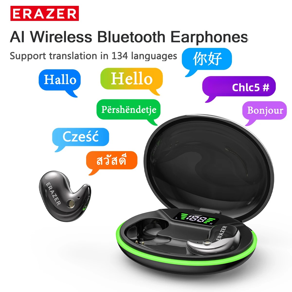 Headphones - EARZER XF58 In-Ear Bluetooth Headphones With