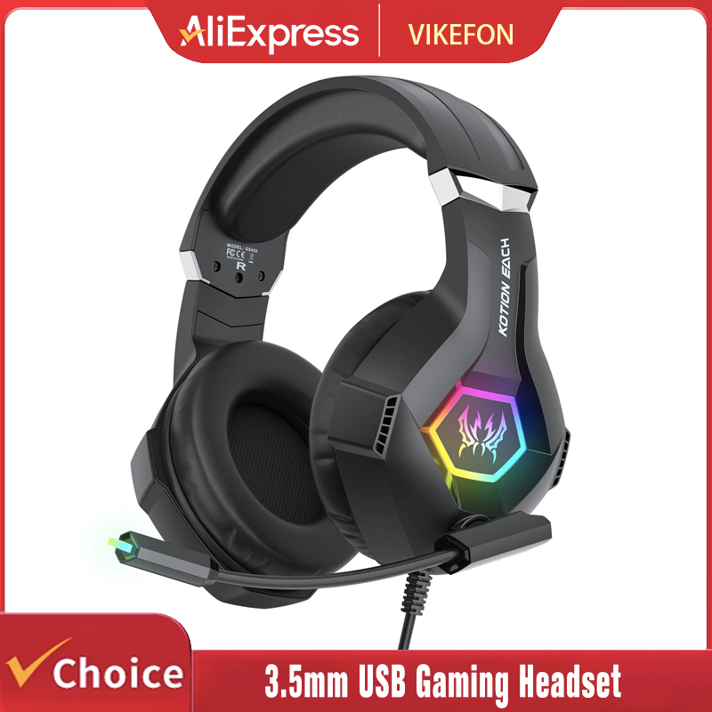 Gaming Headset With Mic Rgb - Gaming Headset with Mic Dynamic RGB/In-line