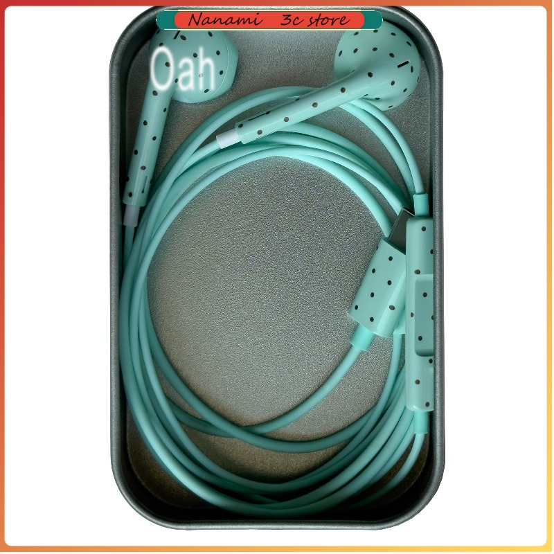 Headphones - Oah Polka Dot Wired Earphones ABS