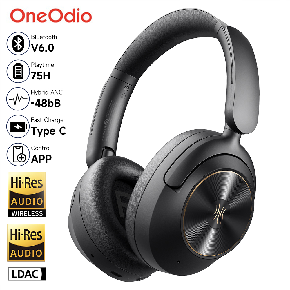 Anc Wireless Over Ear Headphones - Oneodio A6 ANC Wireless Bluetooth 6.0