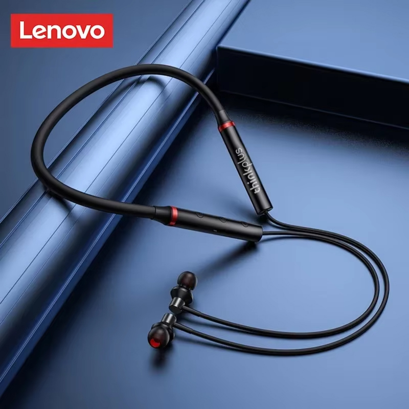 Magnetic Neckband Sports Earphones - 100% Origial Lenovo HE05X Bluetooth Earphones