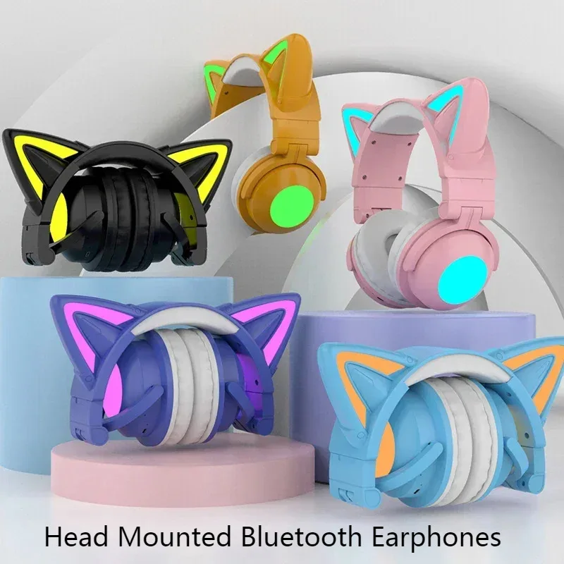 ZW068 LED Light Cat Ears Heads - огляд і ціна Cat Ear Bluetooth Headset Led