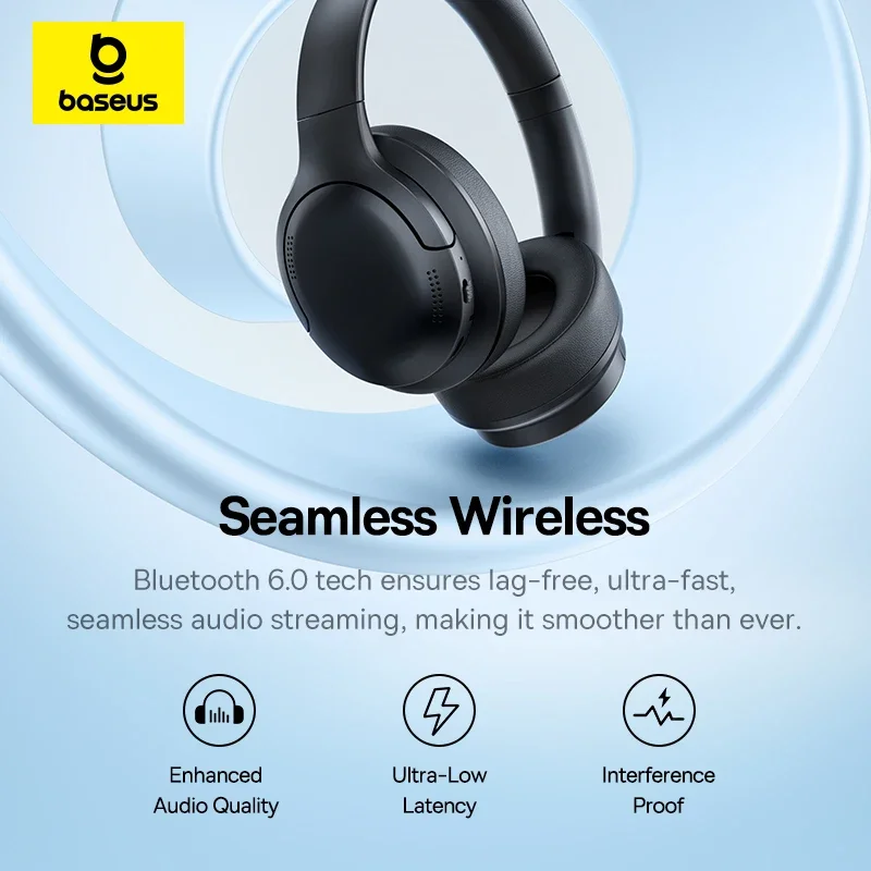 Baseus BH1 Lite Wireless Headp - огляд і ціна Anc Wireless Over Ear Headphones