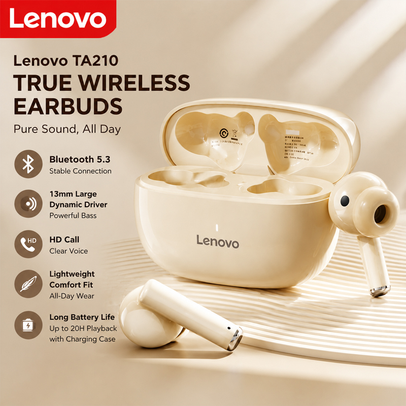 Lenovo TA210 Bluetooth Wireles - огляд і ціна Anc Wireless Over Ear Headphones