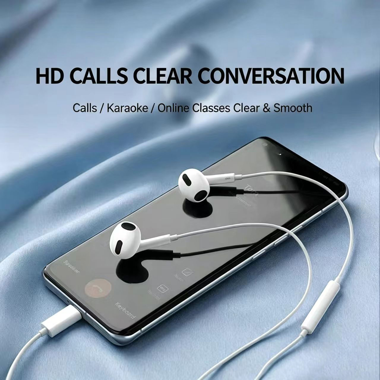 Wired Half‑In‑Ear Headphone Ty - огляд і ціна Type C Wired Earphones With Mic