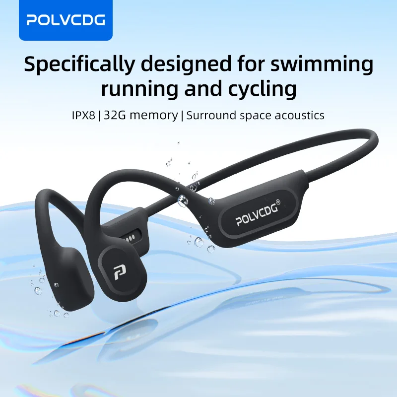 POLVCDG X9 Bone Conduction Ear - огляд і ціна Bone Conduction Running Headphones