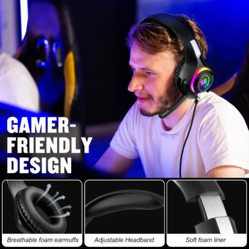 Wired Gaming Headphones with M - огляд і ціна Gaming Headset With Mic Rgb