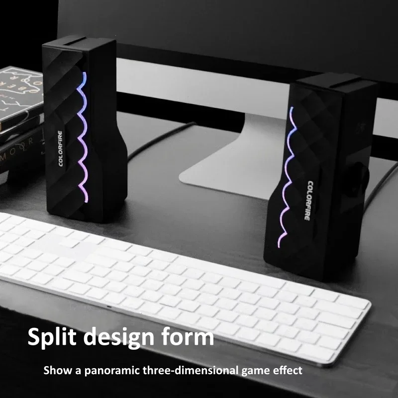 HIFI Sound Quality Wired Compu - огляд і ціна Rgb Computer Soundbar For Pc