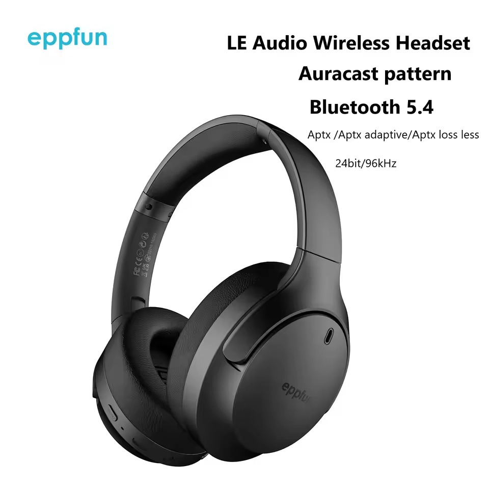Eppfun LE Audio Auracast Bluet - огляд і ціна Anc Wireless Over Ear Headphones