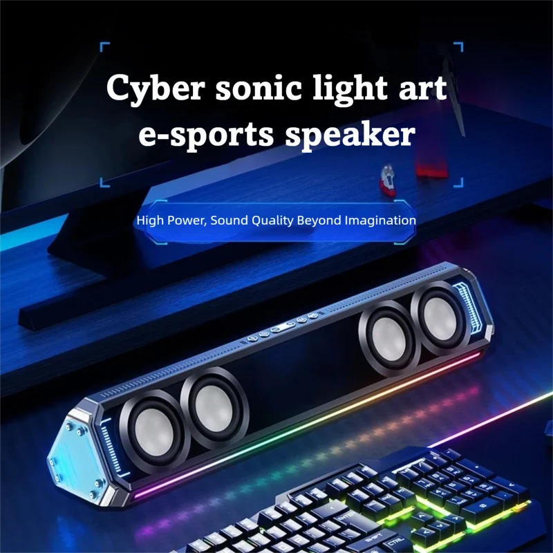 Gaming Soundbar with RGB Light - огляд і ціна Rgb Computer Soundbar For Pc