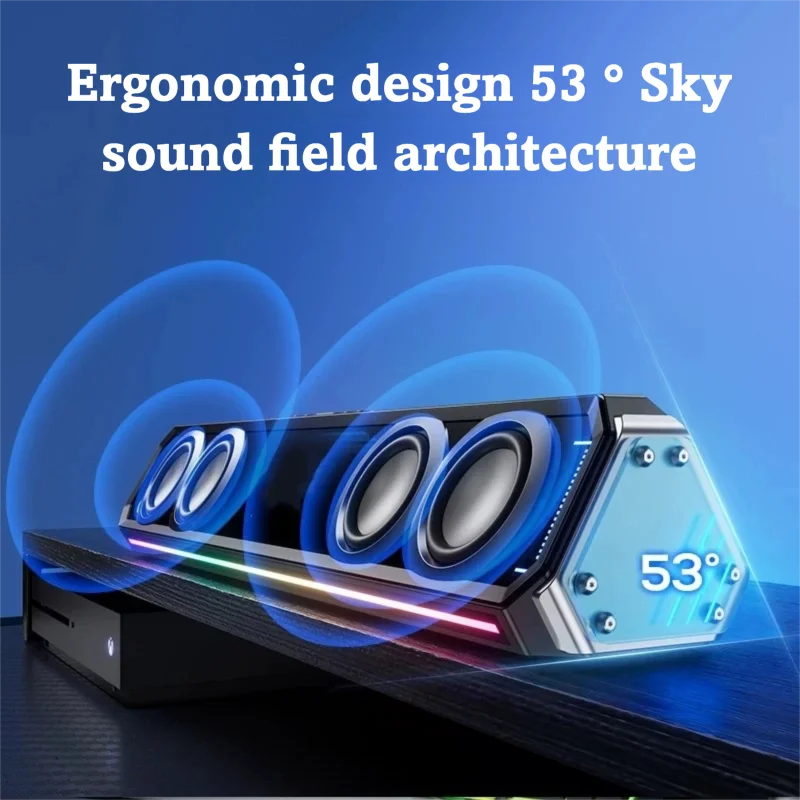 Gaming Soundbar with RGB Light - огляд і ціна Rgb Computer Soundbar For Pc
