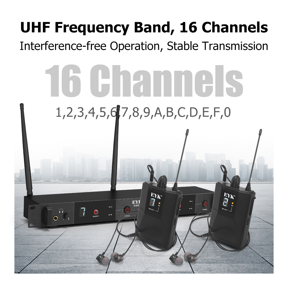 EYK IEM82 UHF Wireless In Ear  - огляд і ціна In Ear Monitors For Singers