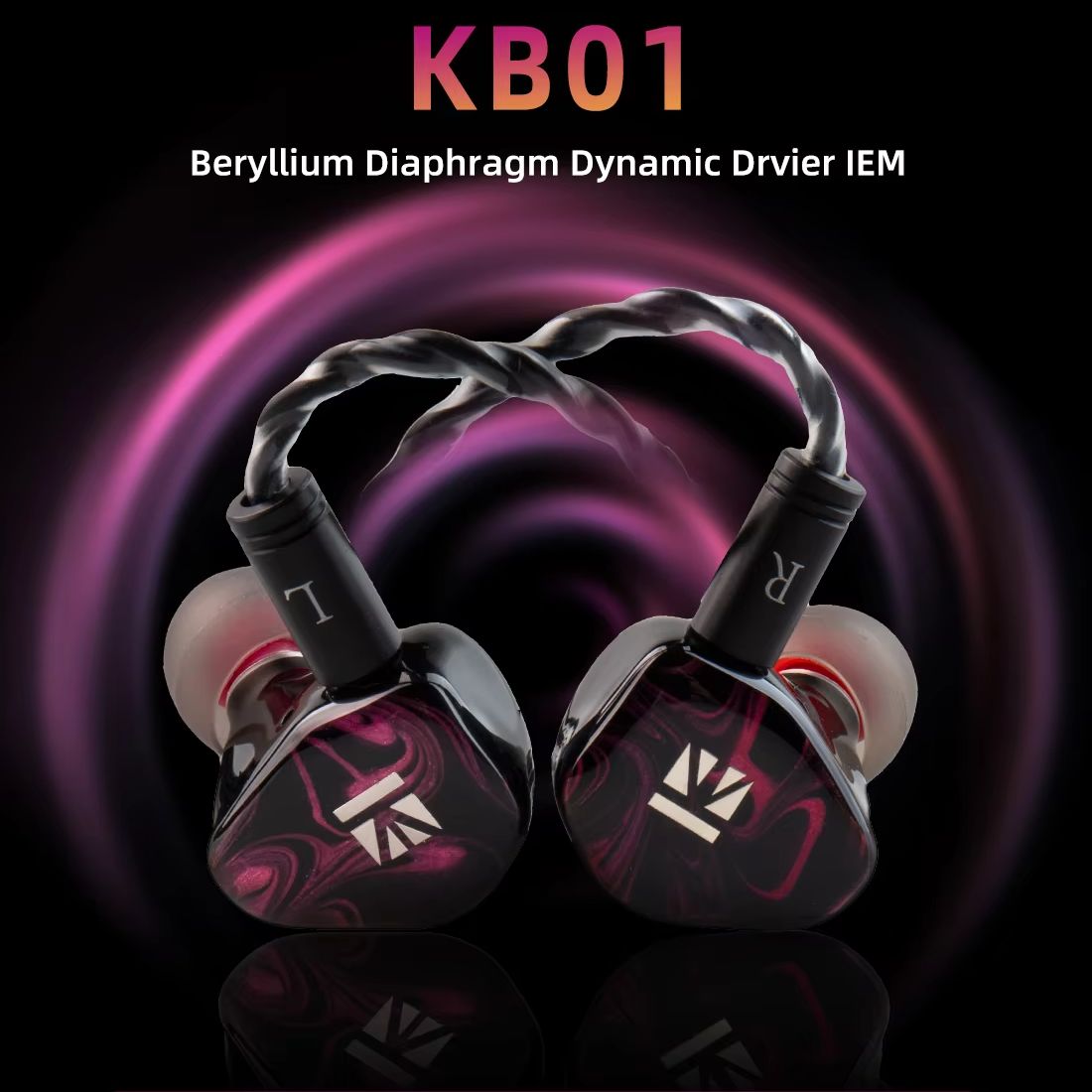 KBEAR KB01 In Ear Diaphragm Dy - огляд і ціна In Ear Monitors For Singers