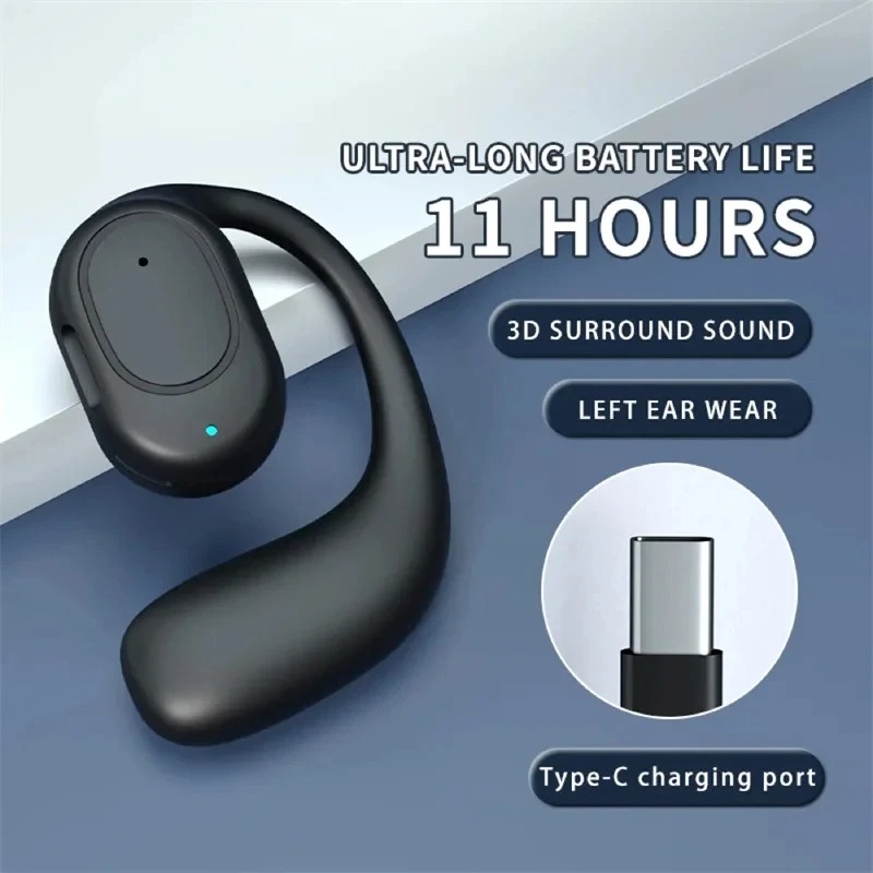 Single One Ear Hook Bone Condu - огляд і ціна Open Ear Air Conduction Headphones