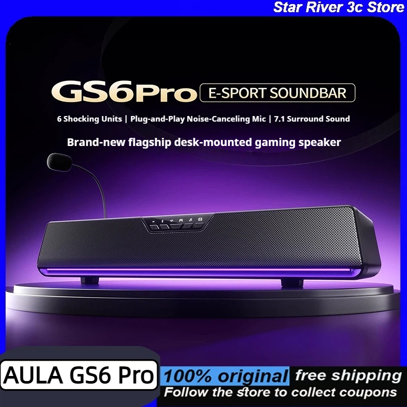 AULA GS6 Pro Wireless Gaming E - огляд і ціна Rgb Computer Soundbar For Pc