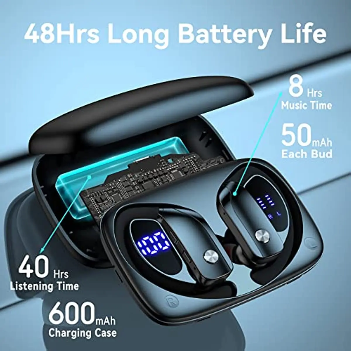 Wireless Earbuds Bluetooth Hea - огляд і ціна Anc Wireless Over Ear Headphones