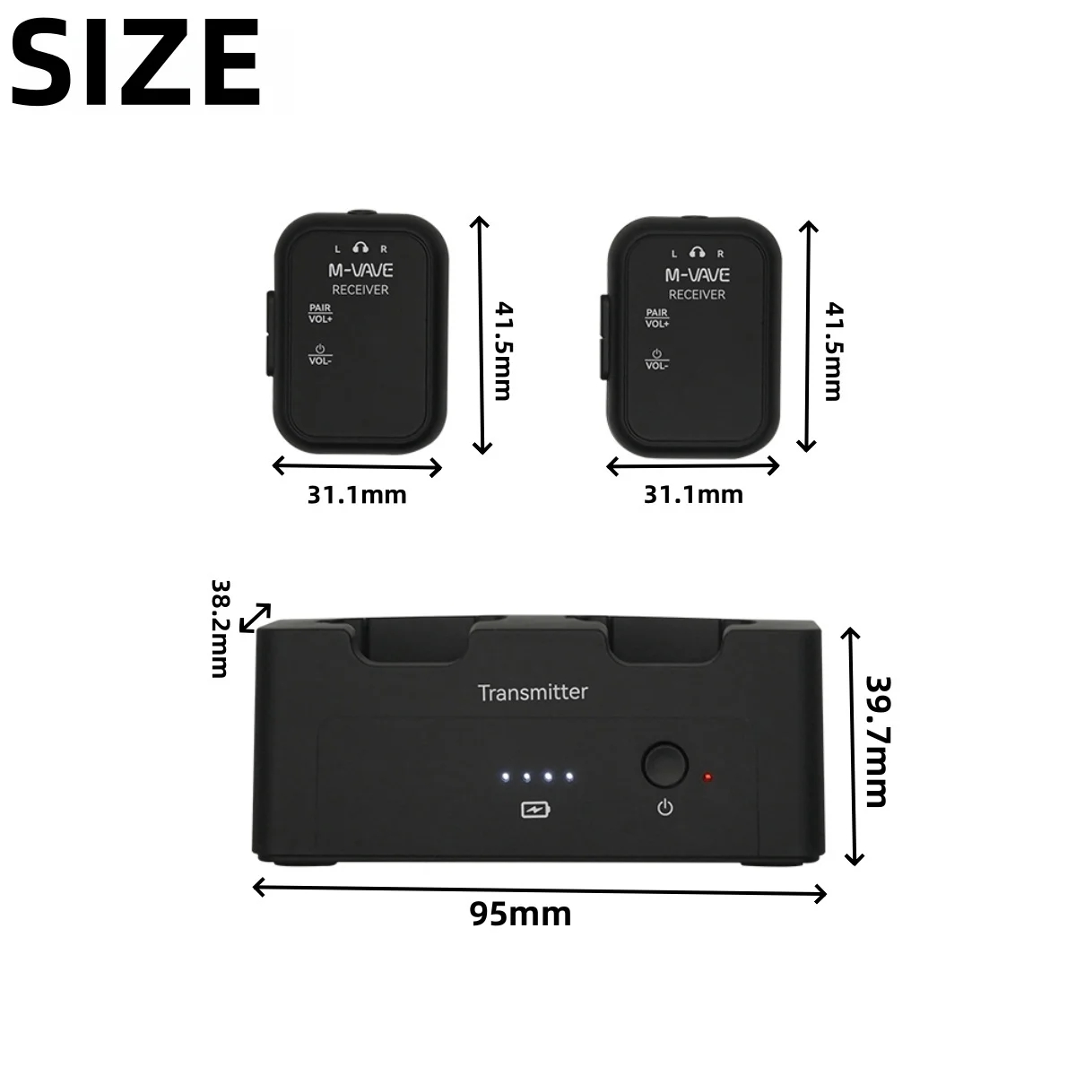 M-VAVE WP-12 Wireless In-Ear M - огляд і ціна In Ear Monitors For Singers