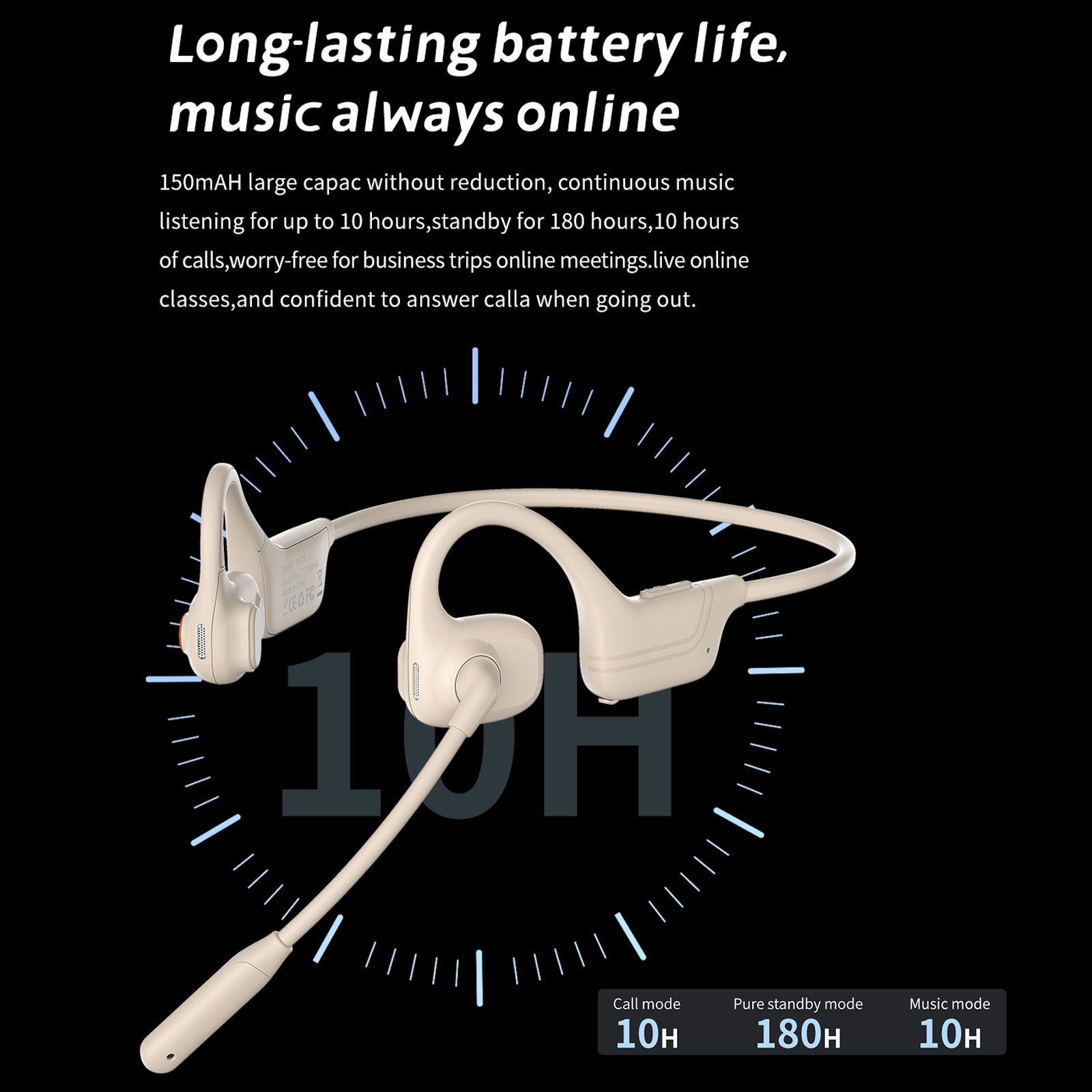 2026 JY Bone Conduction Headse - огляд і ціна Bone Conduction Running Headphones