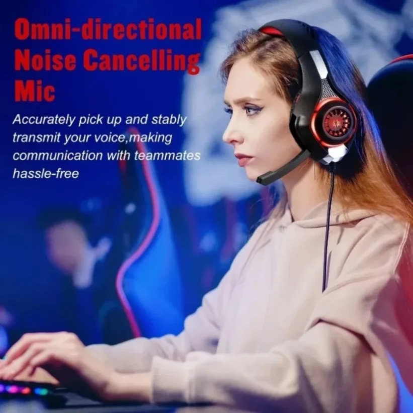 LED Gaming Headphones with Mic - огляд і ціна Gaming Headset With Mic Rgb