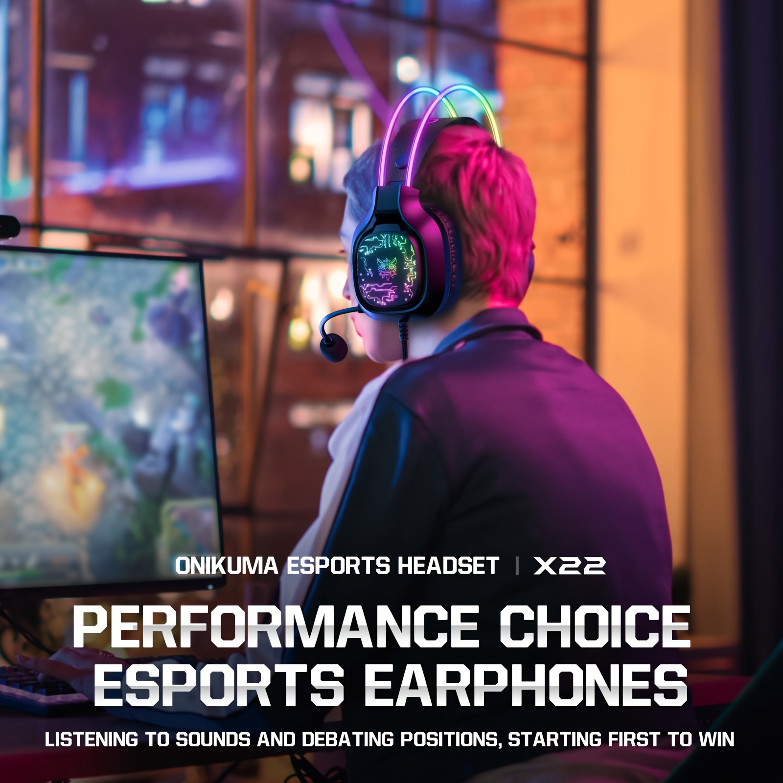 ONIKUMA X22 Wired Gaming Heads - огляд і ціна Gaming Headset With Mic Rgb