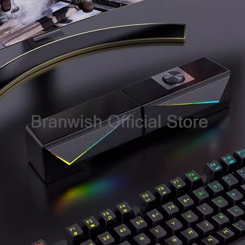 RGB Gaming Soundbar With Detac - огляд і ціна Rgb Computer Soundbar For Pc