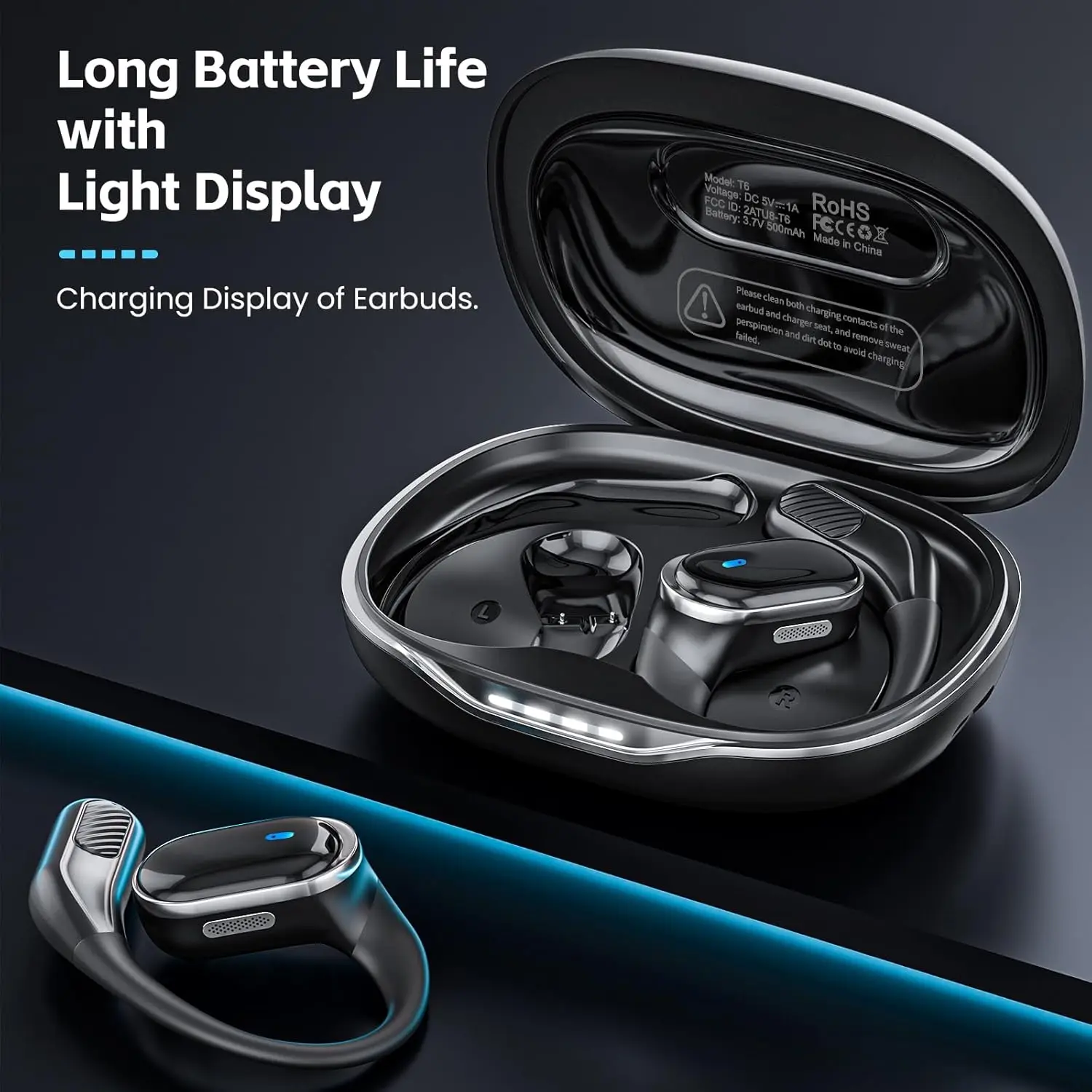 Bluetooth Earphones Wireless H - огляд і ціна Open Ear Air Conduction Headphones